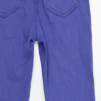 M&S Womens Blue Houndstooth  Jegging Jeans Size 10 L26 in