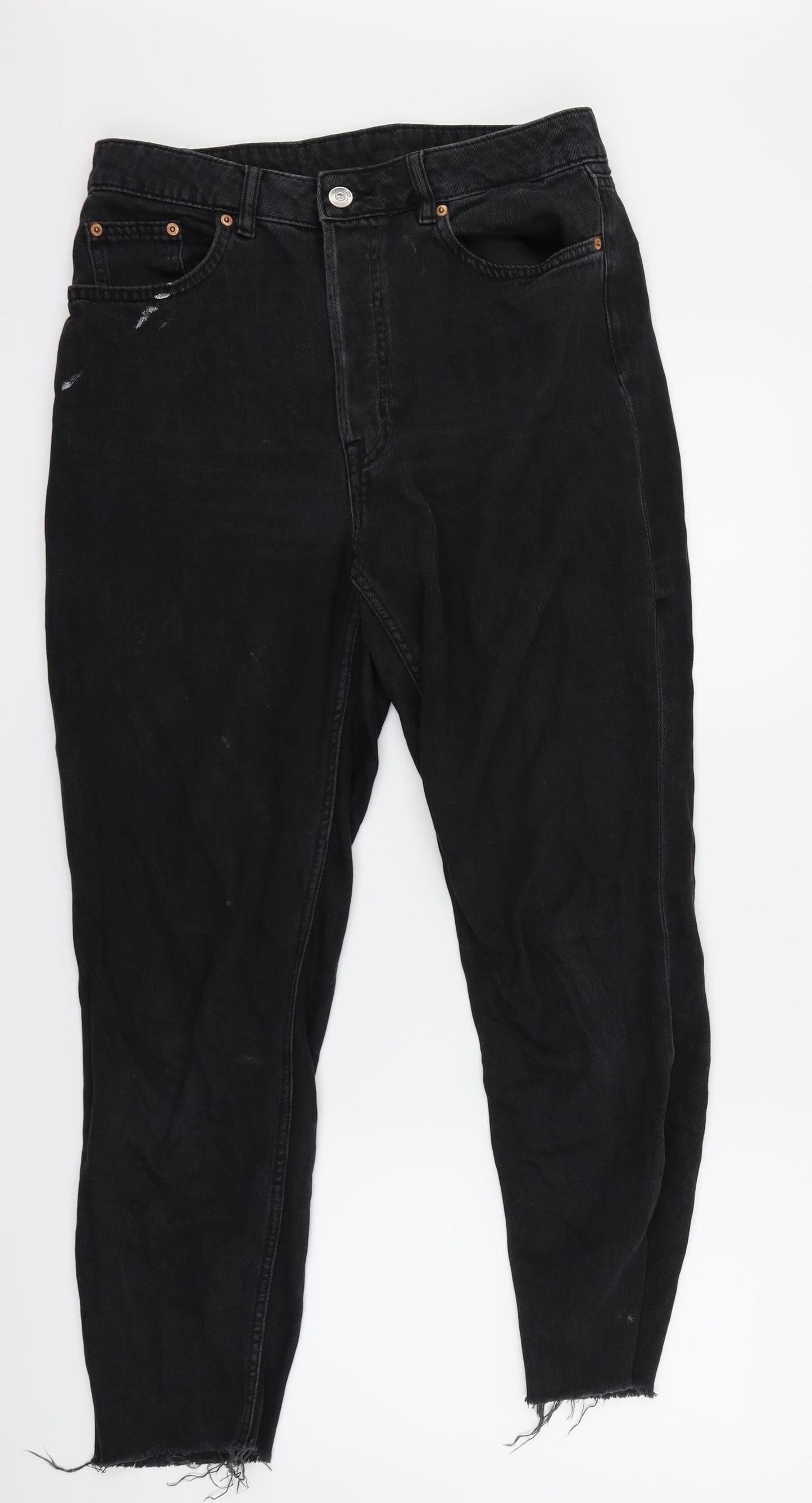 H&M Mens Black   Straight Jeans Size 32 in L24 in