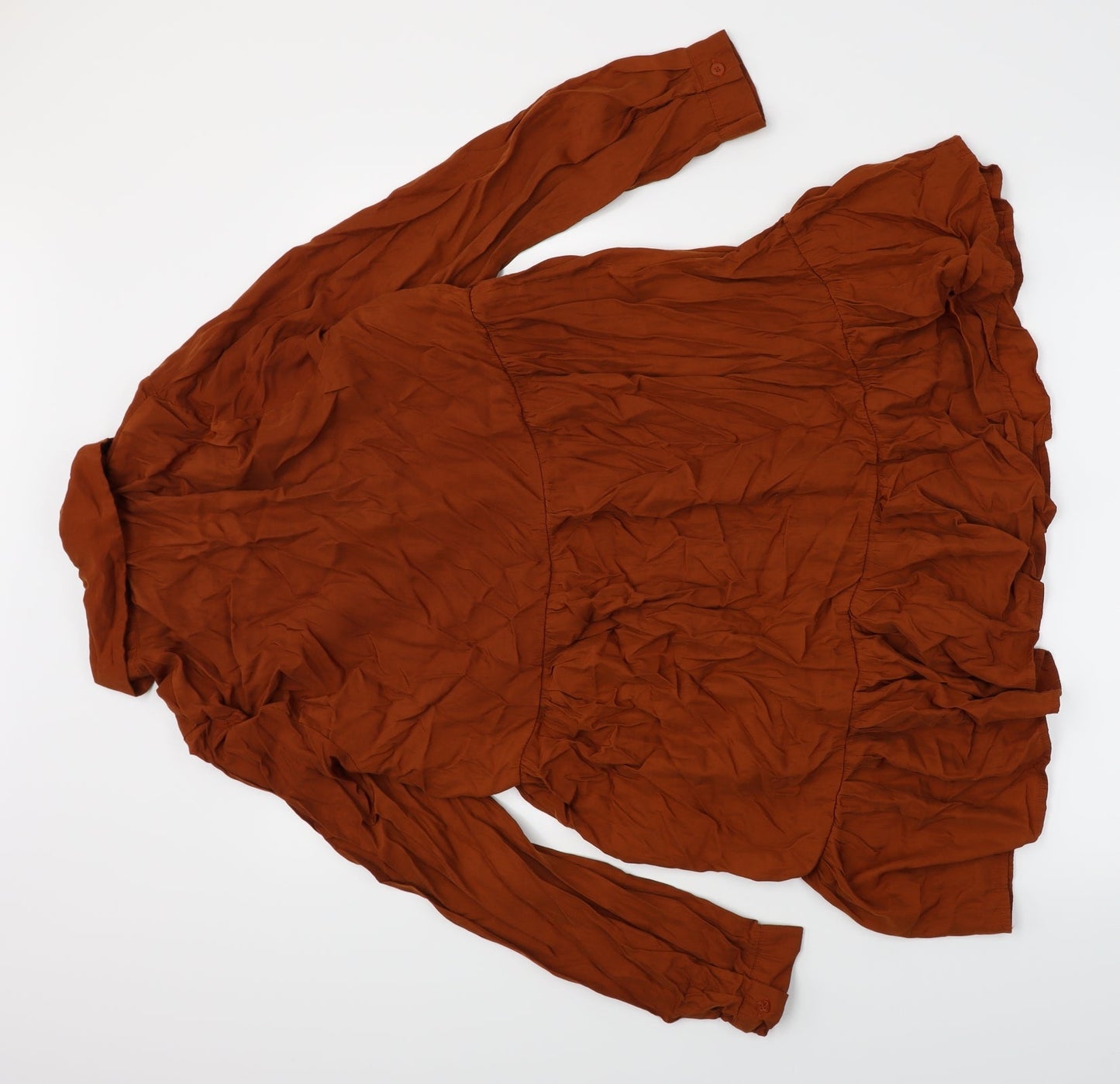 Elenza Womens Brown   Shirt Dress  Size S