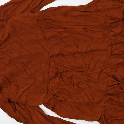 Elenza Womens Brown   Shirt Dress  Size S
