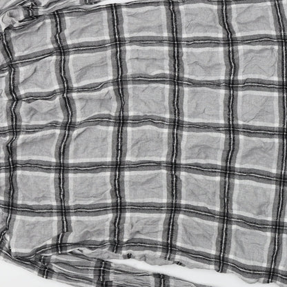 Womens UK Size 12 H&M Grey Basic Button-Up
