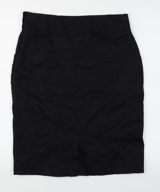 H&M  Womens Black   A-Line Skirt Size 14