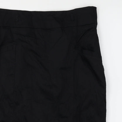 H&M  Womens Black   A-Line Skirt Size 14
