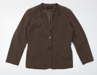 Womens UK Size 14 Wardrobe Regular Brown Suit Jacket