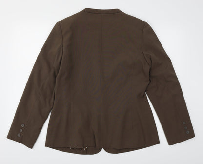 Womens UK Size 14 Wardrobe Regular Brown Suit Jacket