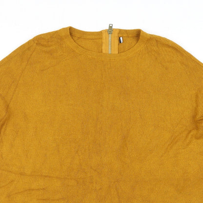 Primark Womens Yellow  Knit Pullover Jumper Size 6