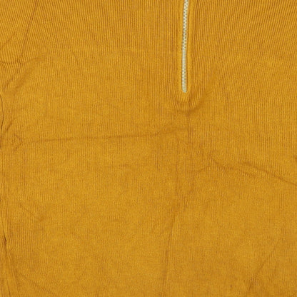 Primark Womens Yellow  Knit Pullover Jumper Size 6