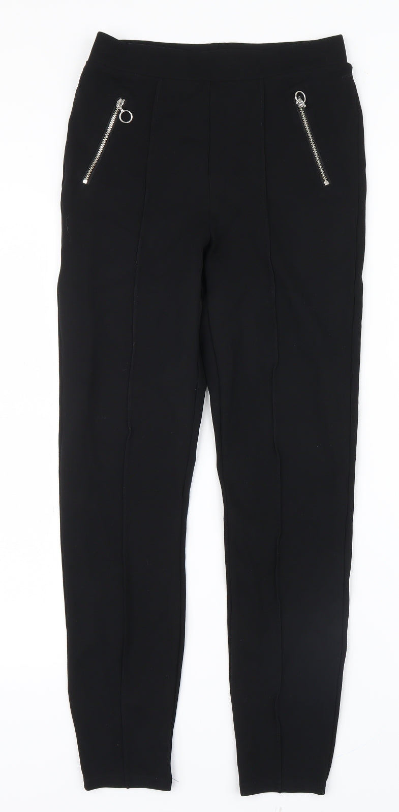 Womens UK Size 10 Papaya Regular Fit  Black Trousers