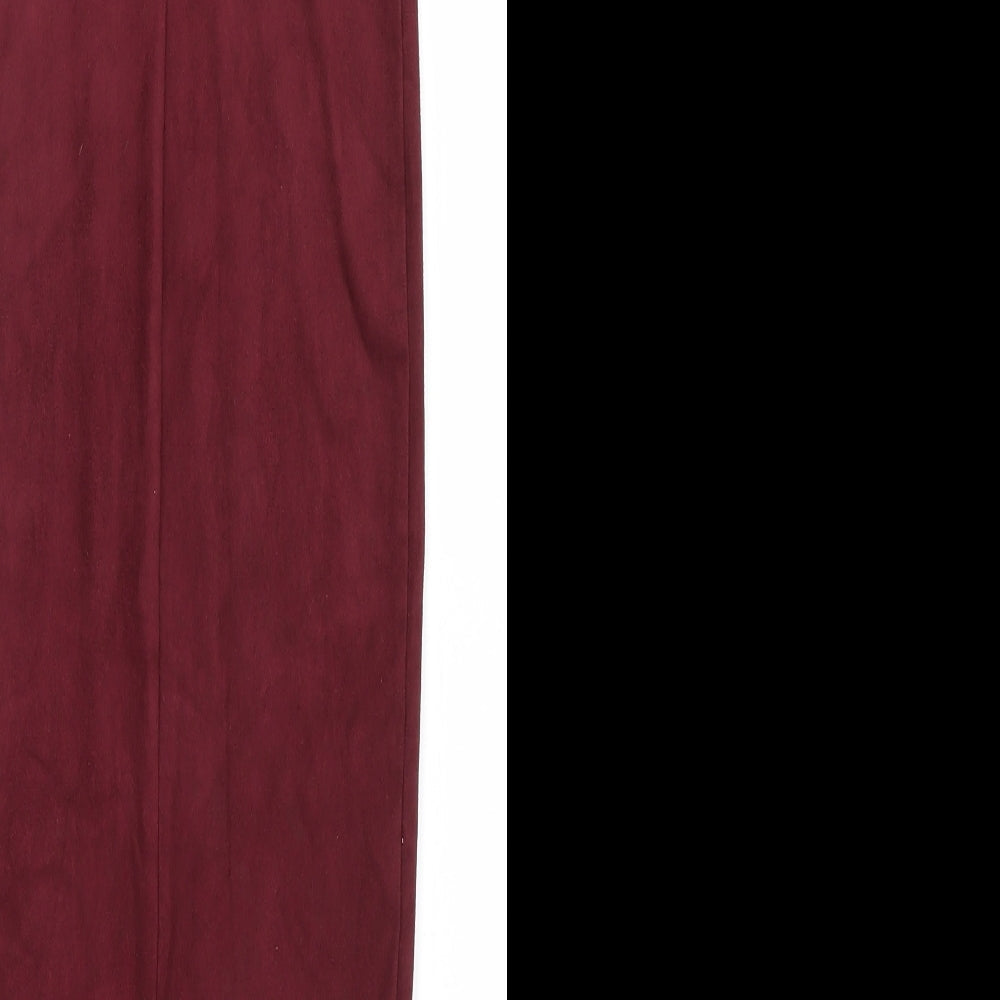 Primark Womens Red  Velvet Bodycon  Size 4