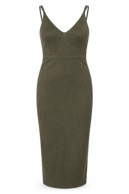 Atmosphere Womens Green  Velvet Bodycon  Size 4