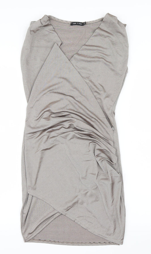 I SAW IT FIRST Womens Beige   Bodycon  Size 10