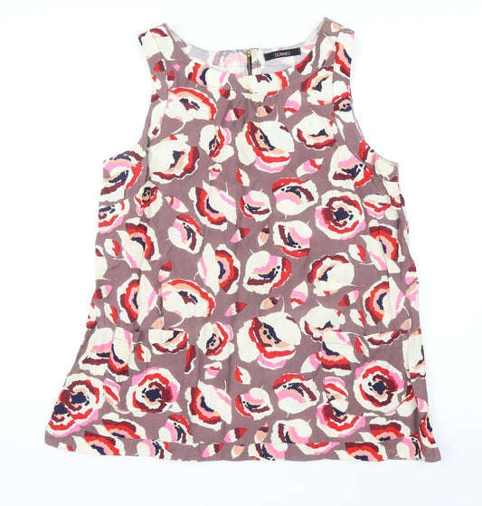 DUNNES Womens Blue Floral  Basic Blouse Size 12