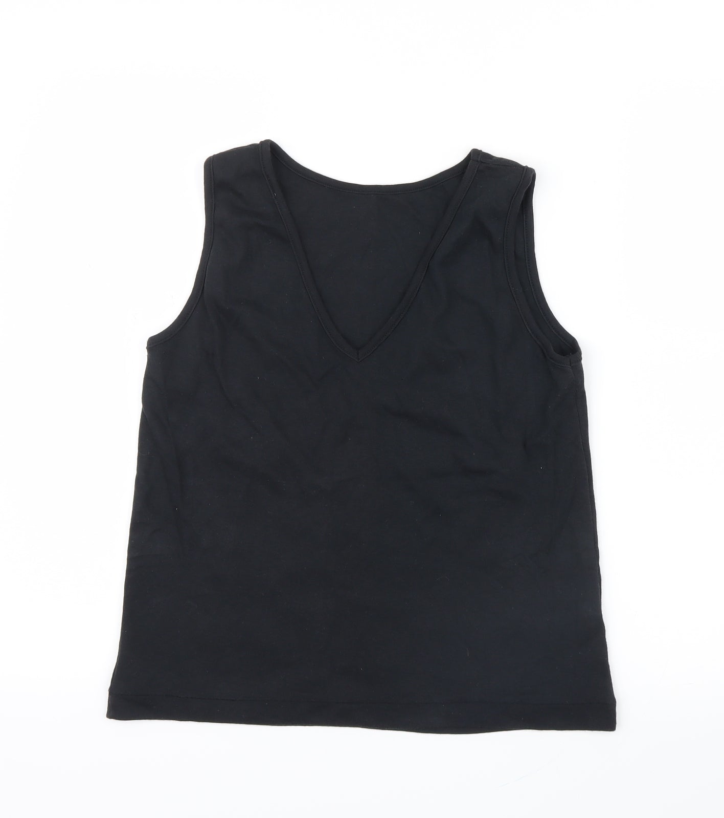 Womens UK Size 10 BHS Black Basic Tank