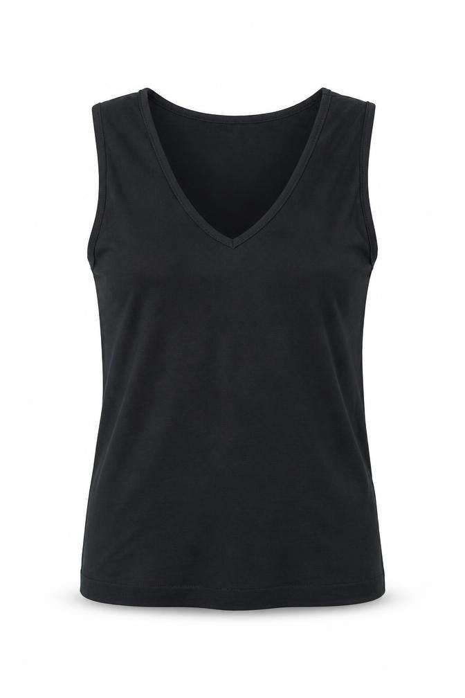 Womens UK Size 10 BHS Black Basic Tank