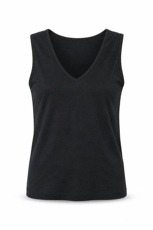 Womens UK Size 10 BHS Black Basic Tank