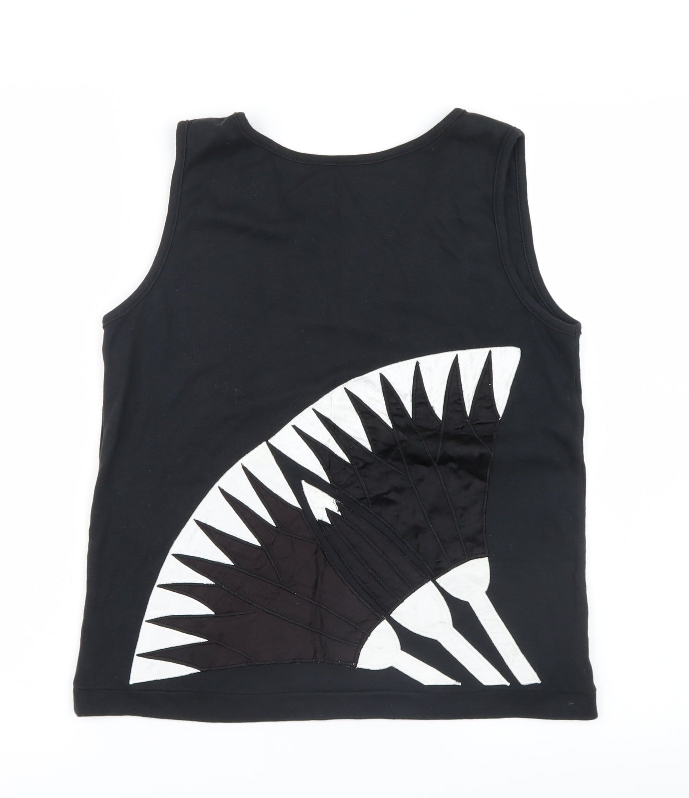 Womens UK Size 10 BHS Black Basic Tank