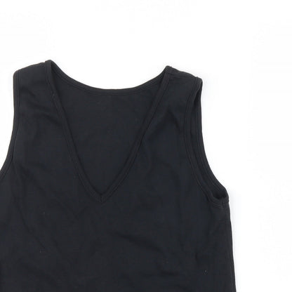 Womens UK Size 10 BHS Black Basic Tank