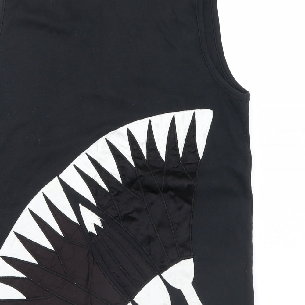 Womens UK Size 10 BHS Black Basic Tank