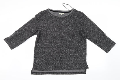Papaya Womens Black  Knit Pullover Jumper Size 12