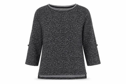Papaya Womens Black  Knit Pullover Jumper Size 12