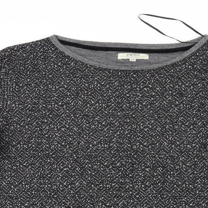 Papaya Womens Black  Knit Pullover Jumper Size 12