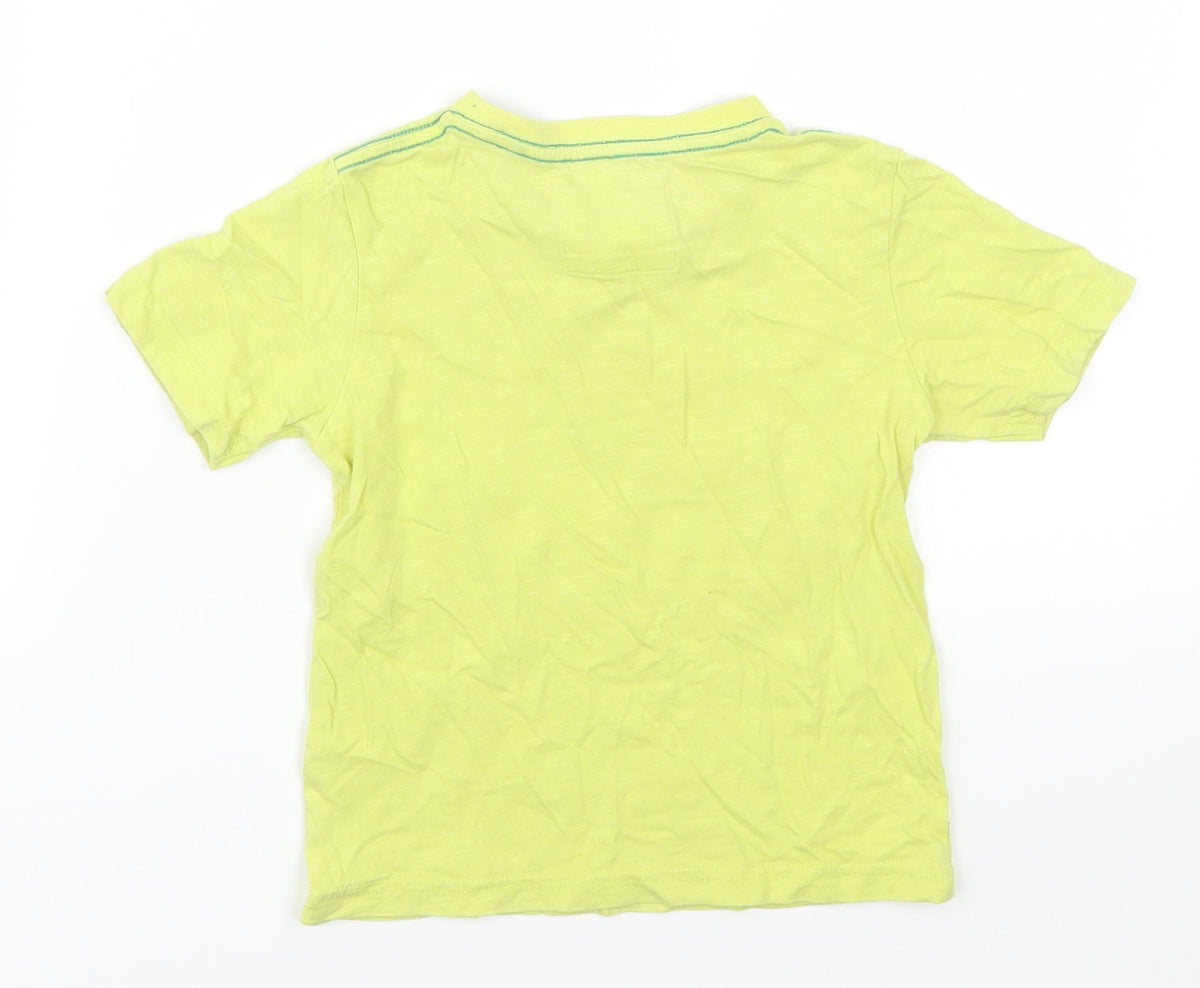 TU Boys Green   Basic T-Shirt Size 18-24 Months  - Fish