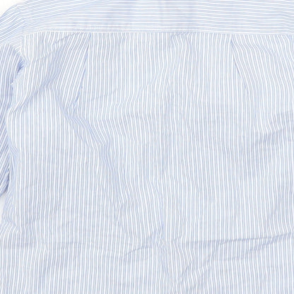 Cool Club Boys Blue Striped  Basic Button-Up Size 5 Years