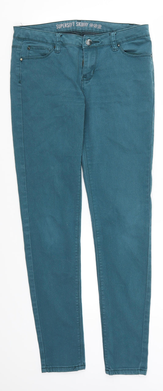 Denim Co Womens Blue  Denim Skinny Jeans Size 10 L28.5 in