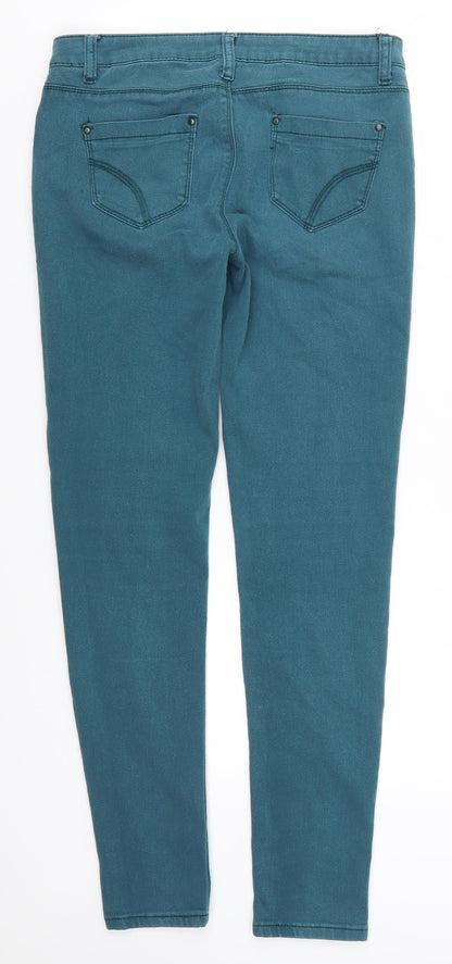 Denim Co Womens Blue  Denim Skinny Jeans Size 10 L28.5 in