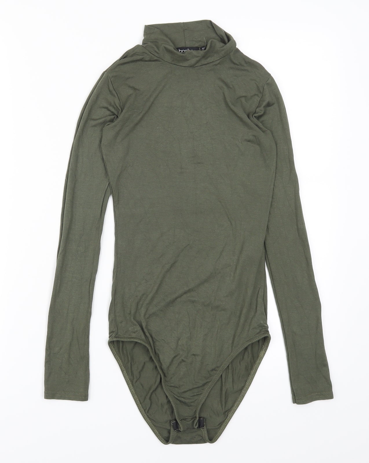 Boohoo Womens Green   Bodysuit One-Piece Size 6