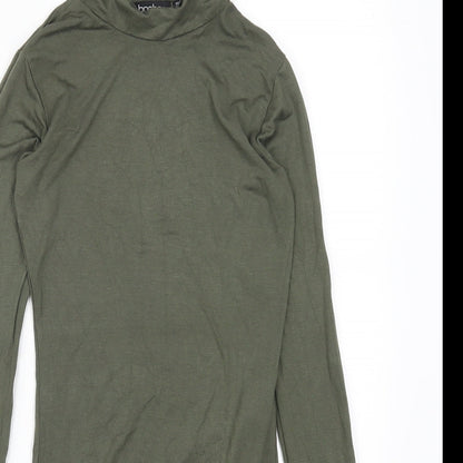 Boohoo Womens Green   Bodysuit One-Piece Size 6