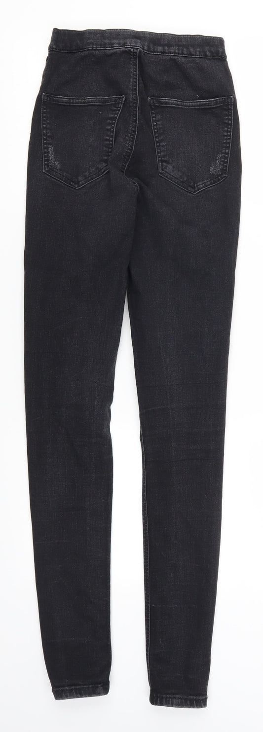Topshop Womens Grey  Denim Skinny Jeans Size 23 in L28 in