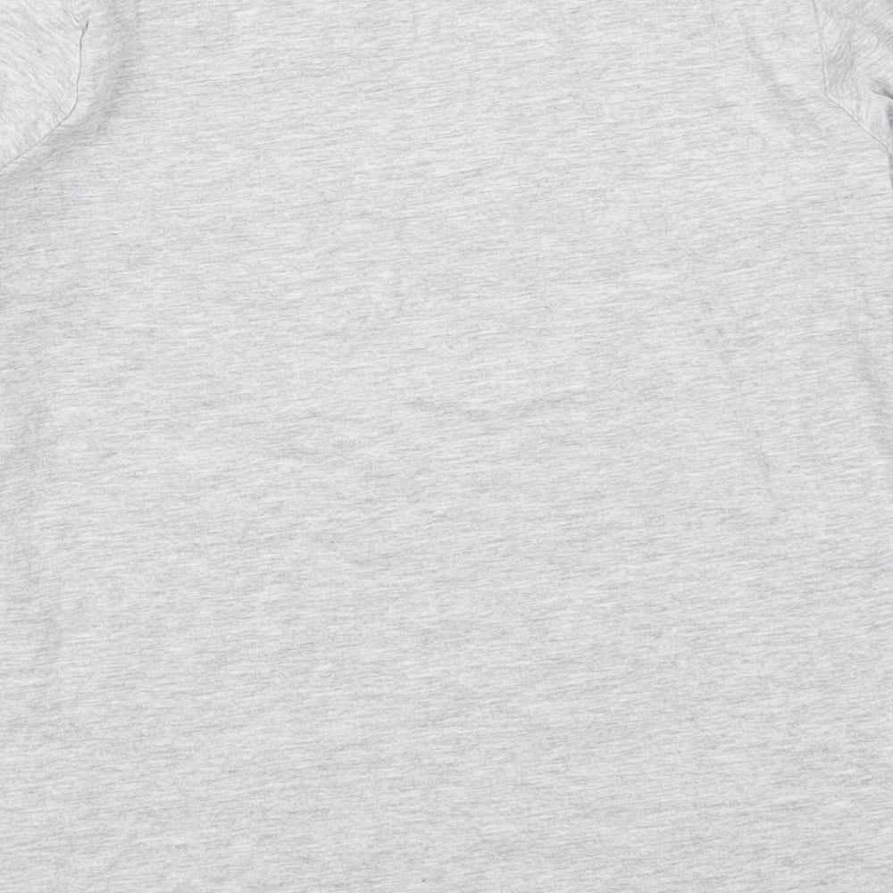 Mtalan Girls Grey   Basic T-Shirt Size 11 Years  - Girls Can Do Anything