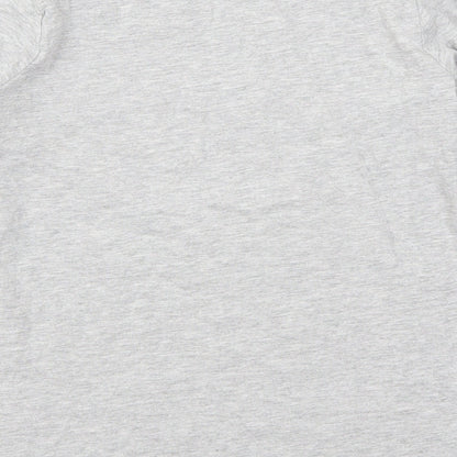 Mtalan Girls Grey   Basic T-Shirt Size 11 Years  - Girls Can Do Anything