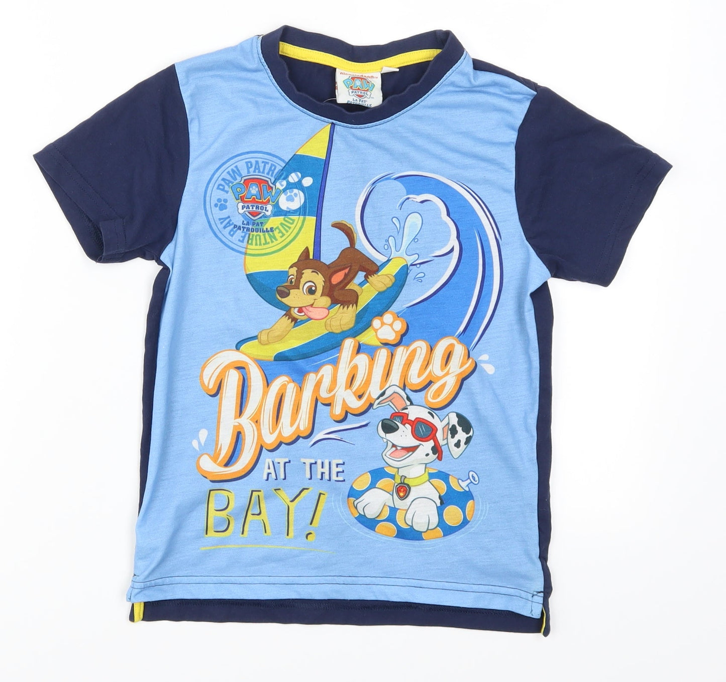 TVMania Boys Blue   Basic T-Shirt Size 6 Years  - Paw Patrol