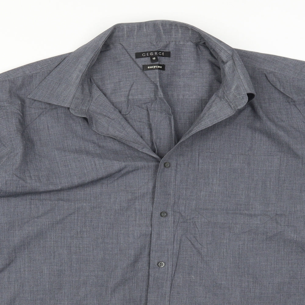 George Mens Blue    Button-Up Size XL