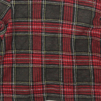Next Girls Red Check  Jacket  Size 7 Years  - Green