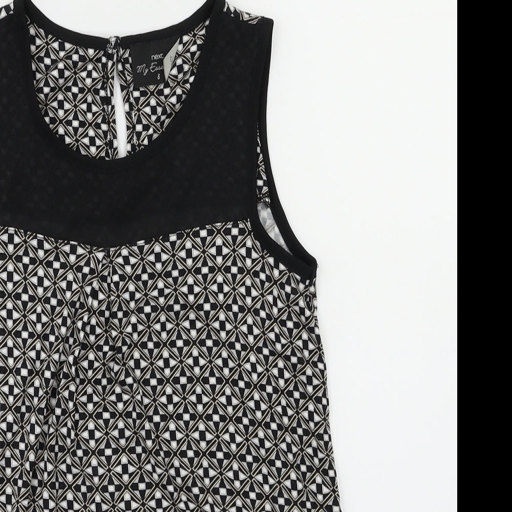 NEXT Womens Black   Basic T-Shirt Size 8