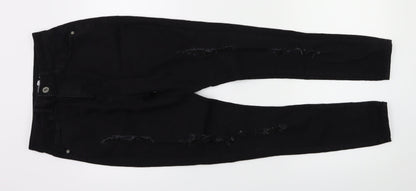 Boohoo Womens Black  Denim Skinny Jeans Size 8 L26 in