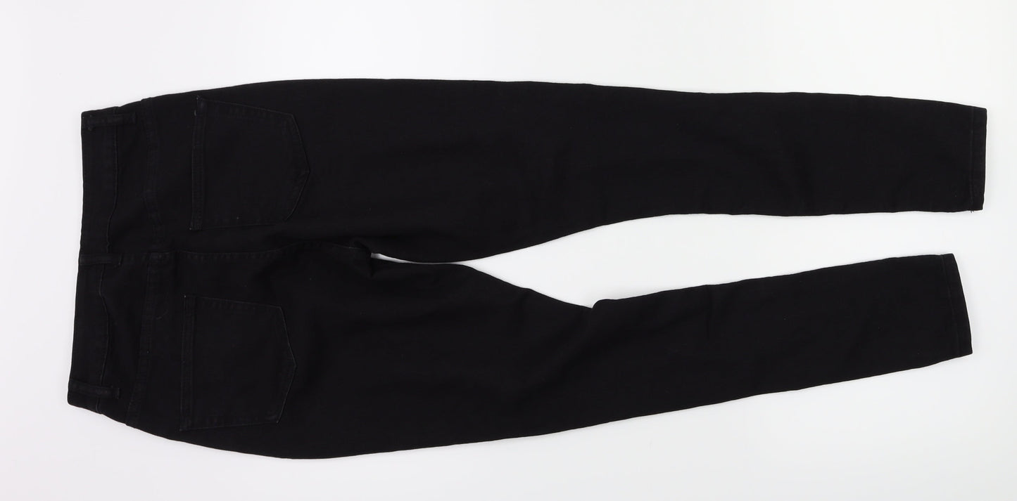 Boohoo Womens Black  Denim Skinny Jeans Size 8 L26 in