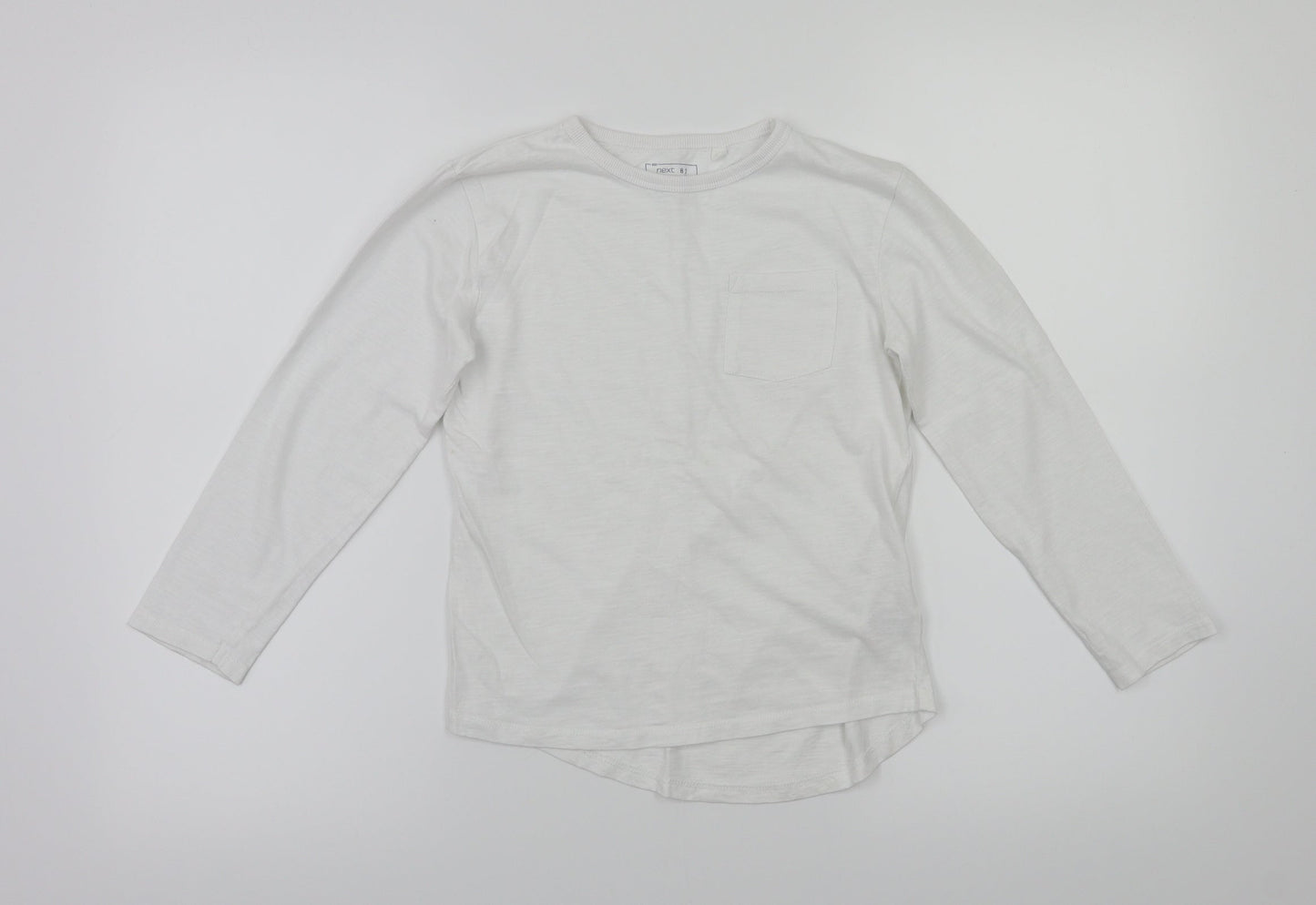 NEXT Boys White  Flannel Basic Casual Size 7 Years