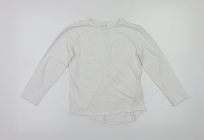 NEXT Boys White  Flannel Basic Casual Size 7 Years