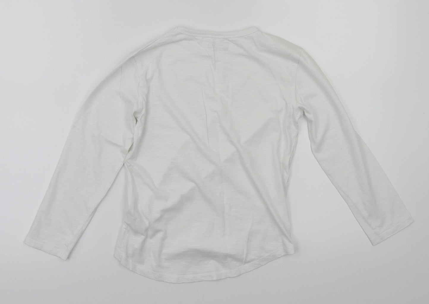 NEXT Boys White  Flannel Basic Casual Size 7 Years