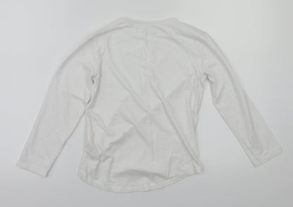 NEXT Boys White  Flannel Basic Casual Size 7 Years