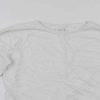 NEXT Boys White  Flannel Basic Casual Size 7 Years