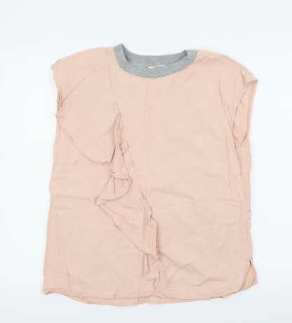 Womens UK Size 12 NEXT Pink Basic T-Shirt