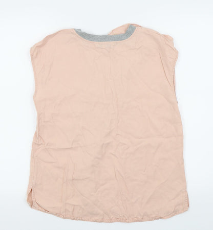 Womens UK Size 12 NEXT Pink Basic T-Shirt