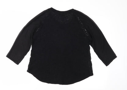 Pins & Needles Womens Black  Knit Pullover Jumper Size M