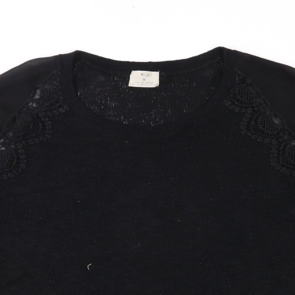 Pins & Needles Womens Black  Knit Pullover Jumper Size M