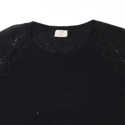 Pins & Needles Womens Black  Knit Pullover Jumper Size M